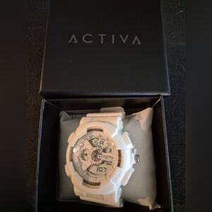 Ativa White Digital Men's Watch